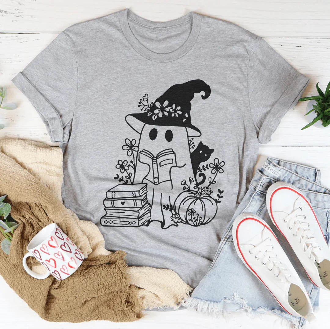 Cute Witch Ghost Tee - WonderingCloth