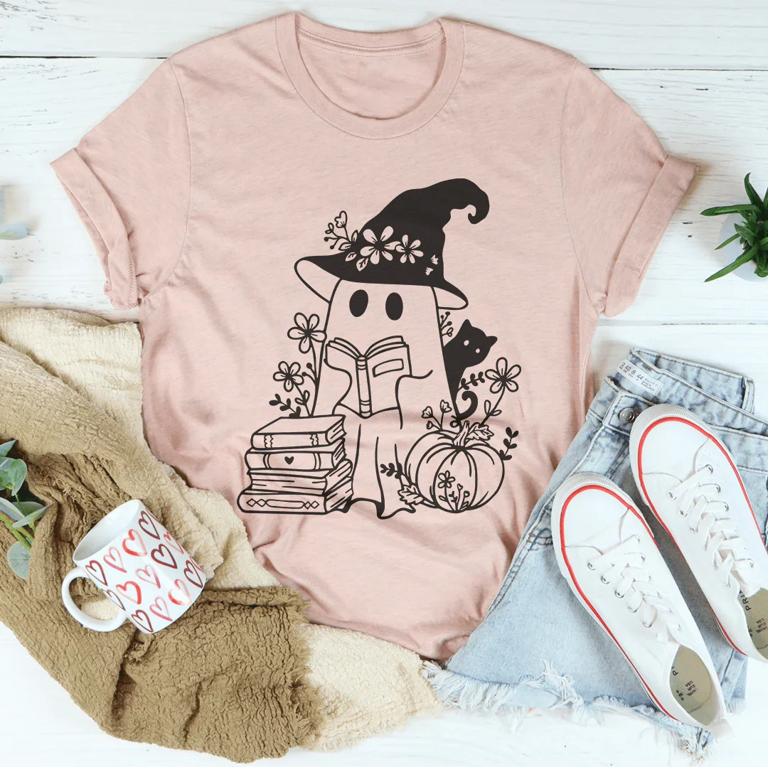 Cute Witch Ghost Tee - WonderingCloth