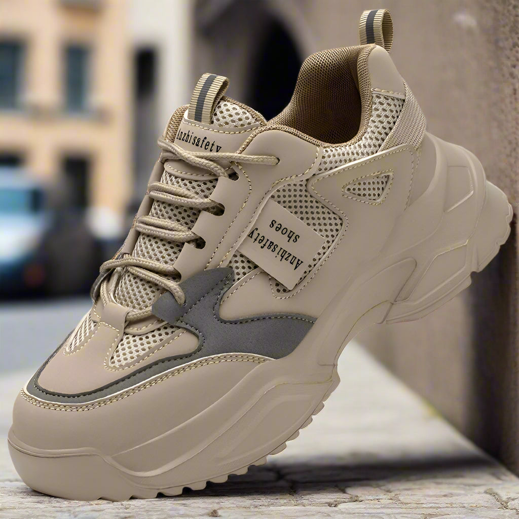 Lightweight Breathable Anti-Smash Work Shoes – Women's Safety Sneakers - WonderingCloth