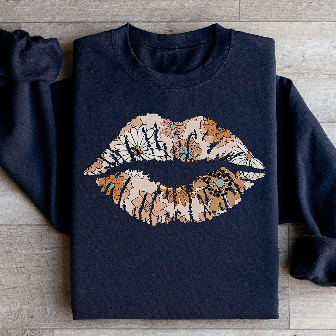 Daisy Lips Sweatshirt - WonderingCloth