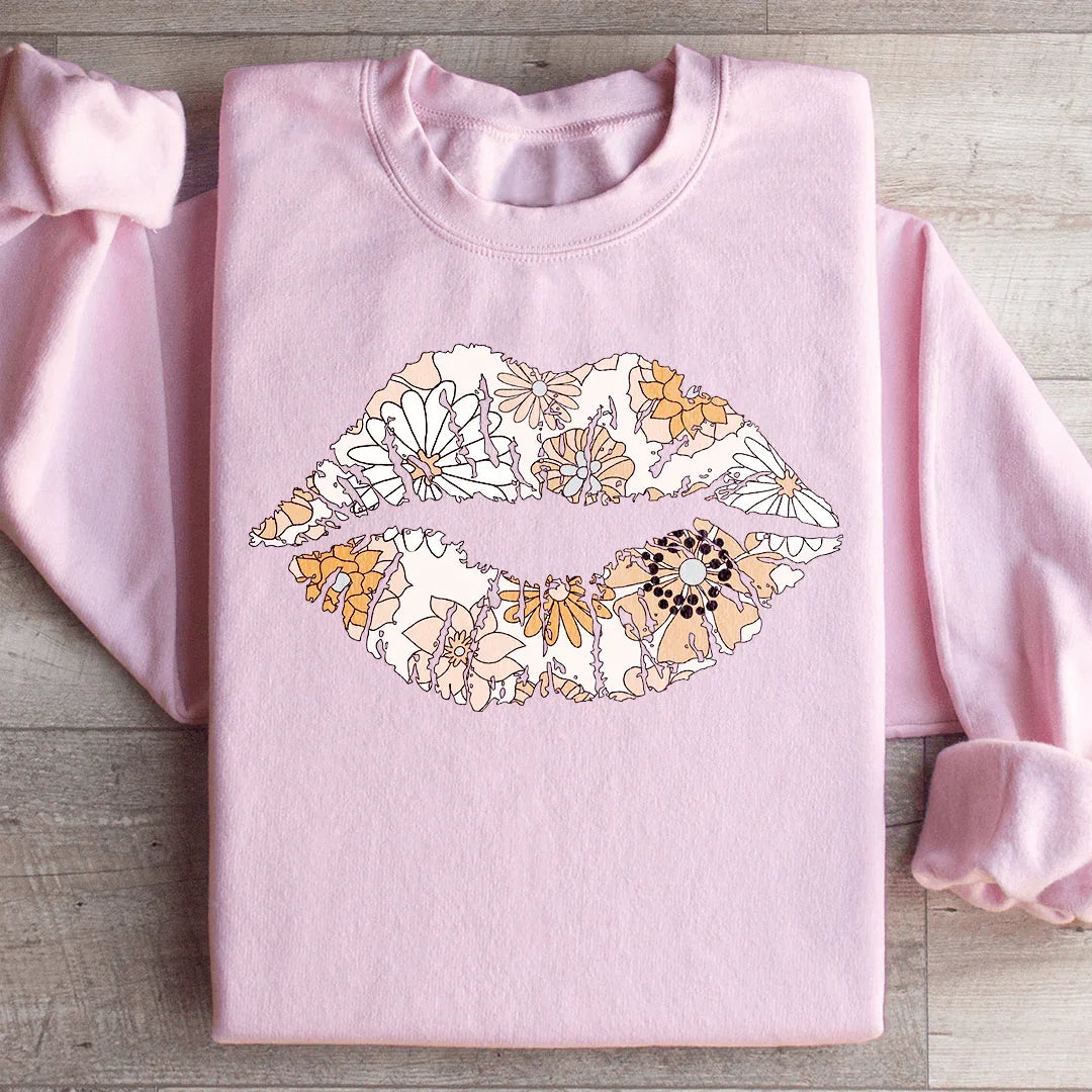 Daisy Lips Sweatshirt - WonderingCloth