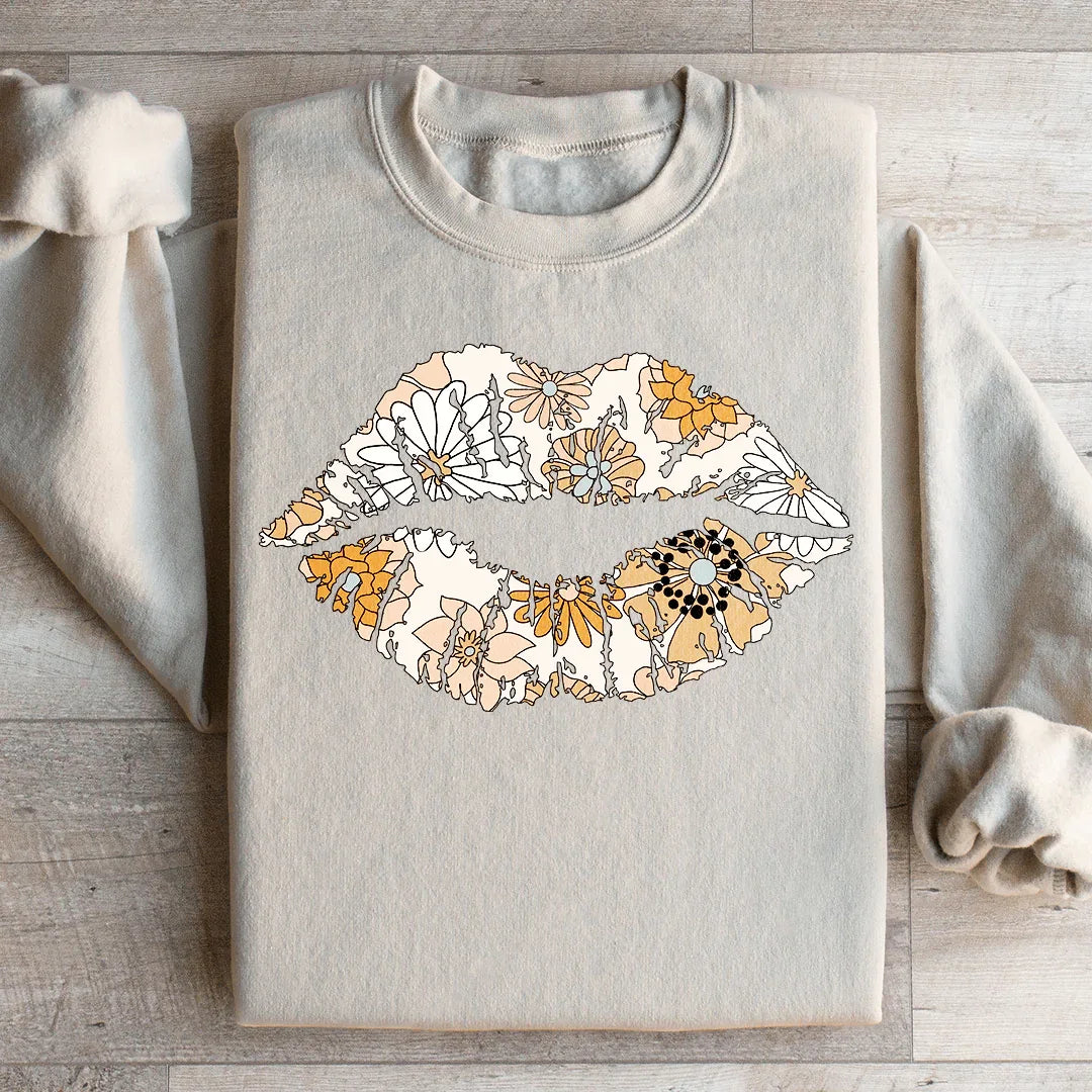 Daisy Lips Sweatshirt - WonderingCloth