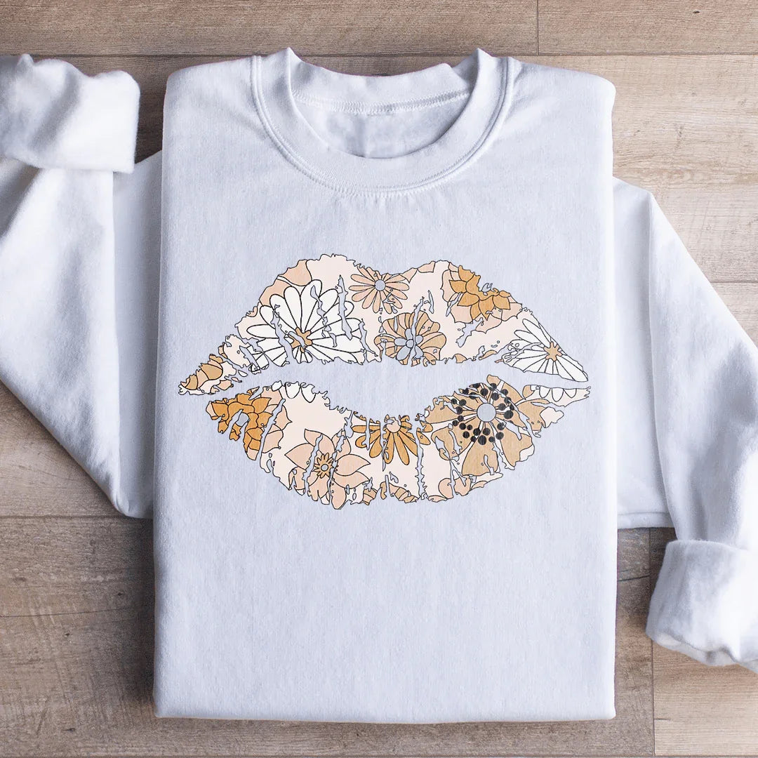 Daisy Lips Sweatshirt - WonderingCloth