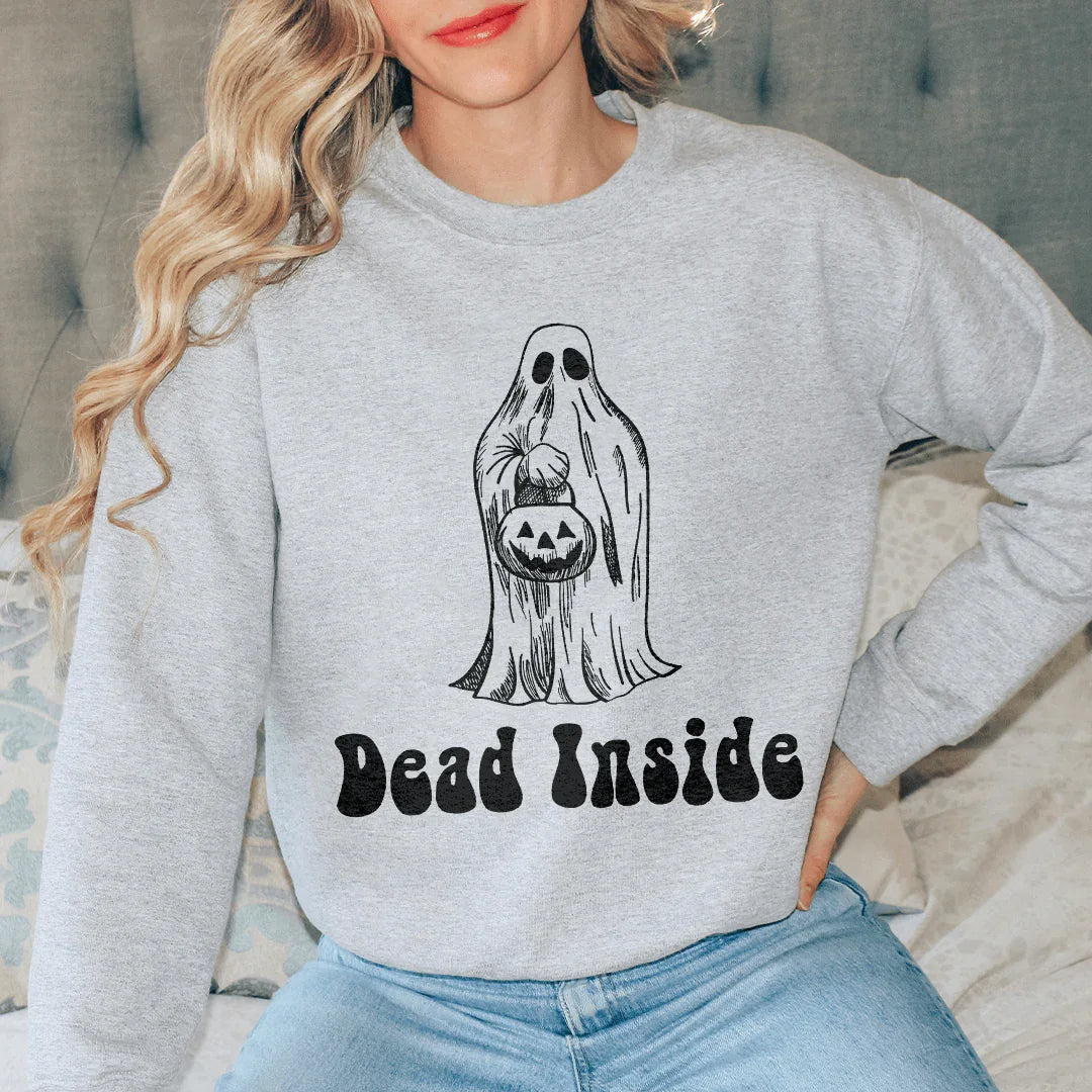 Dead Inside Sweatshirt - WonderingCloth