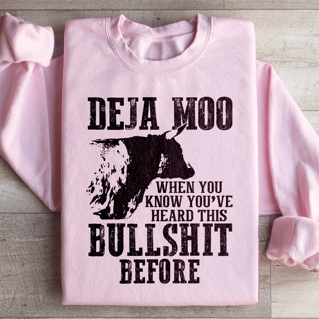 Deja Moo Sweatshirt - WonderingCloth