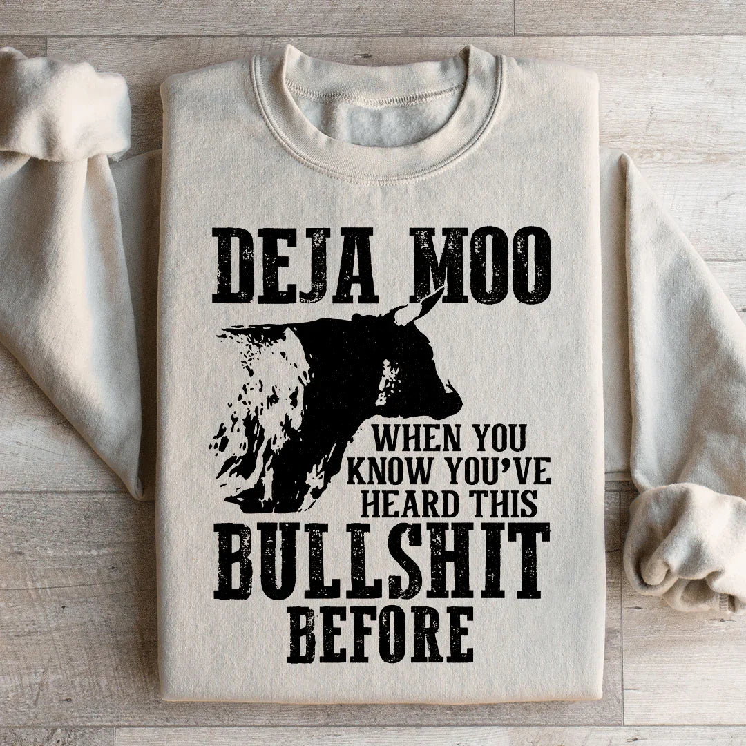 Deja Moo Sweatshirt - WonderingCloth