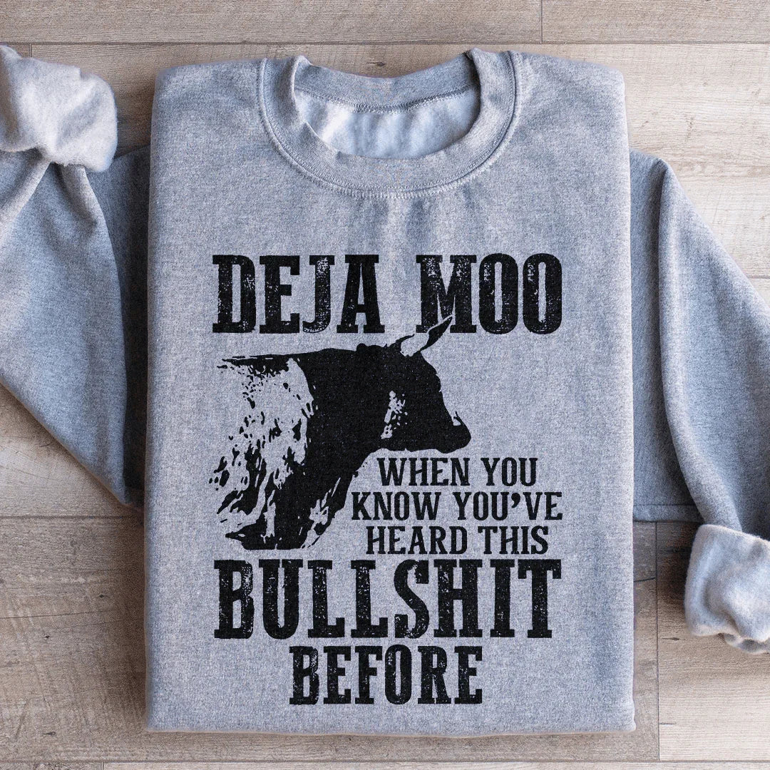 Deja Moo Sweatshirt - WonderingCloth