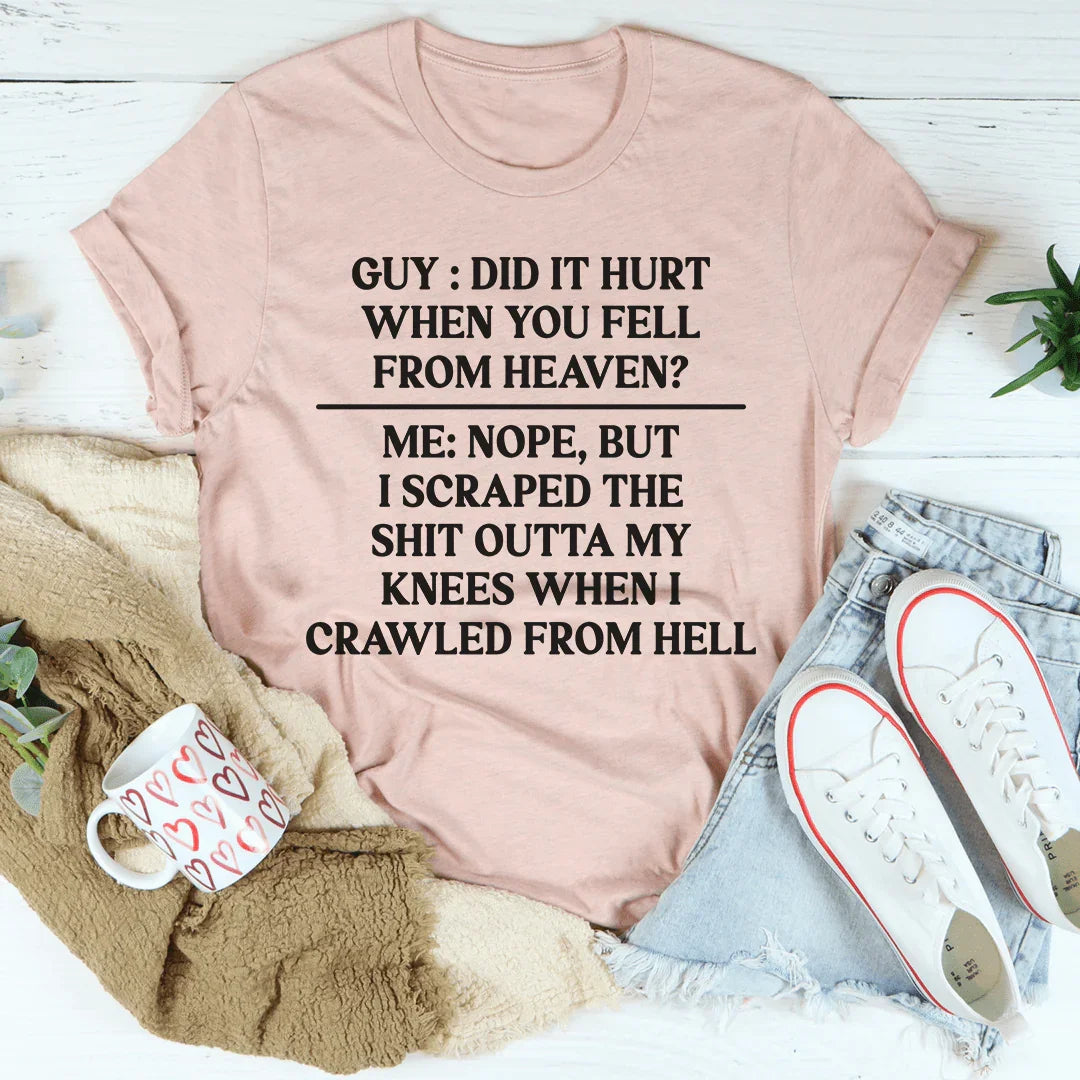 Did It Hurt When You Fell From Heaven - WonderingCloth
