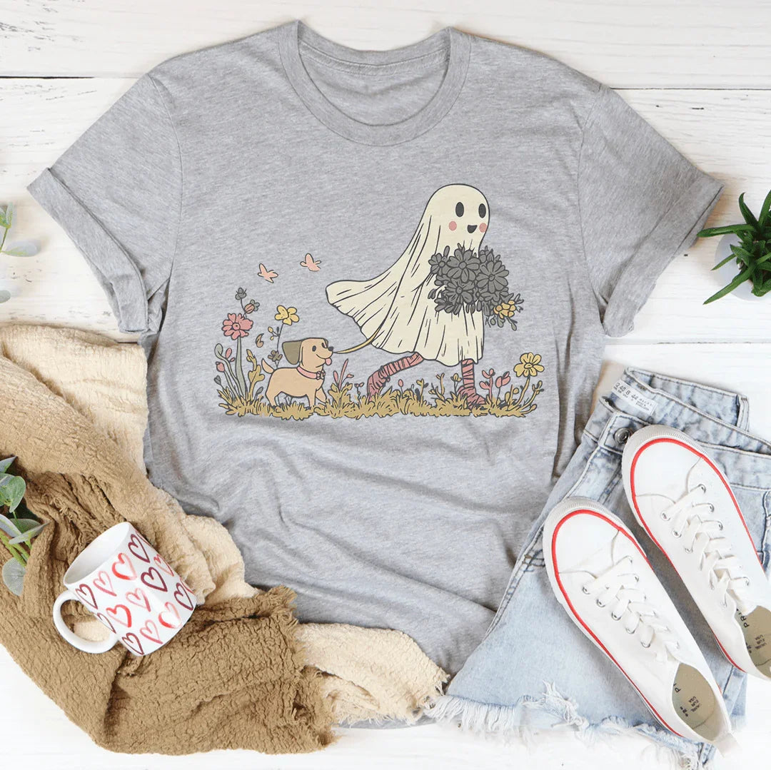 Dog Ghost Mom Tee - WonderingCloth