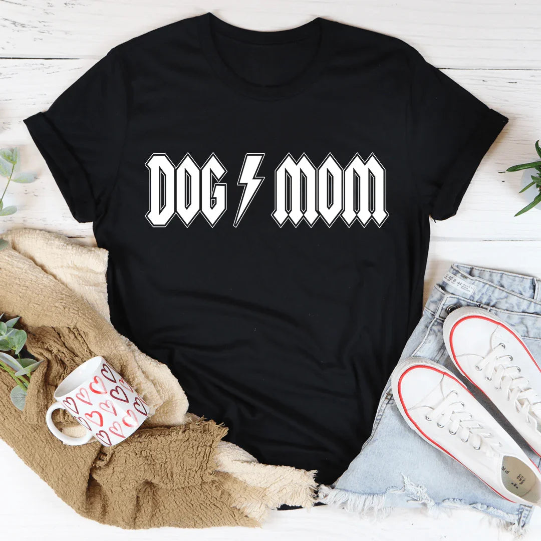 Dog Mom Rocker Tee - WonderingCloth