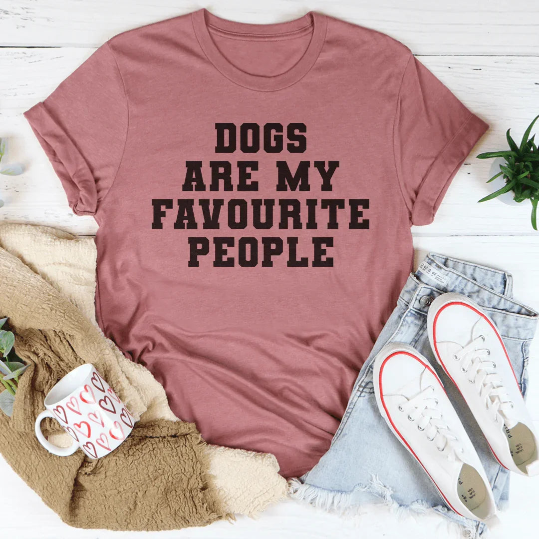 Dogs Are My Favorite People Tee - WonderingCloth