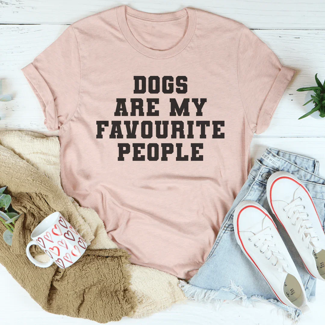 Dogs Are My Favorite People Tee - WonderingCloth