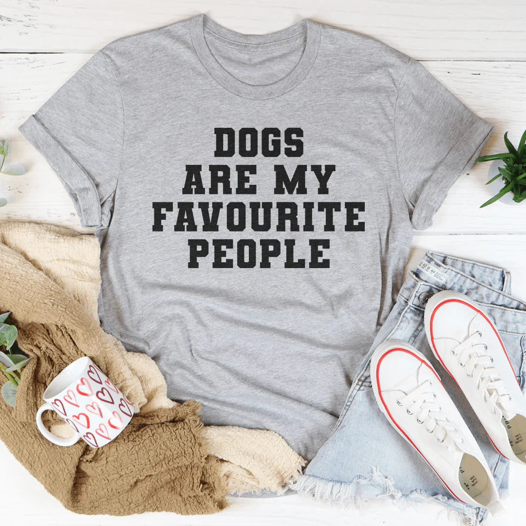 Dogs Are My Favorite People Tee - WonderingCloth