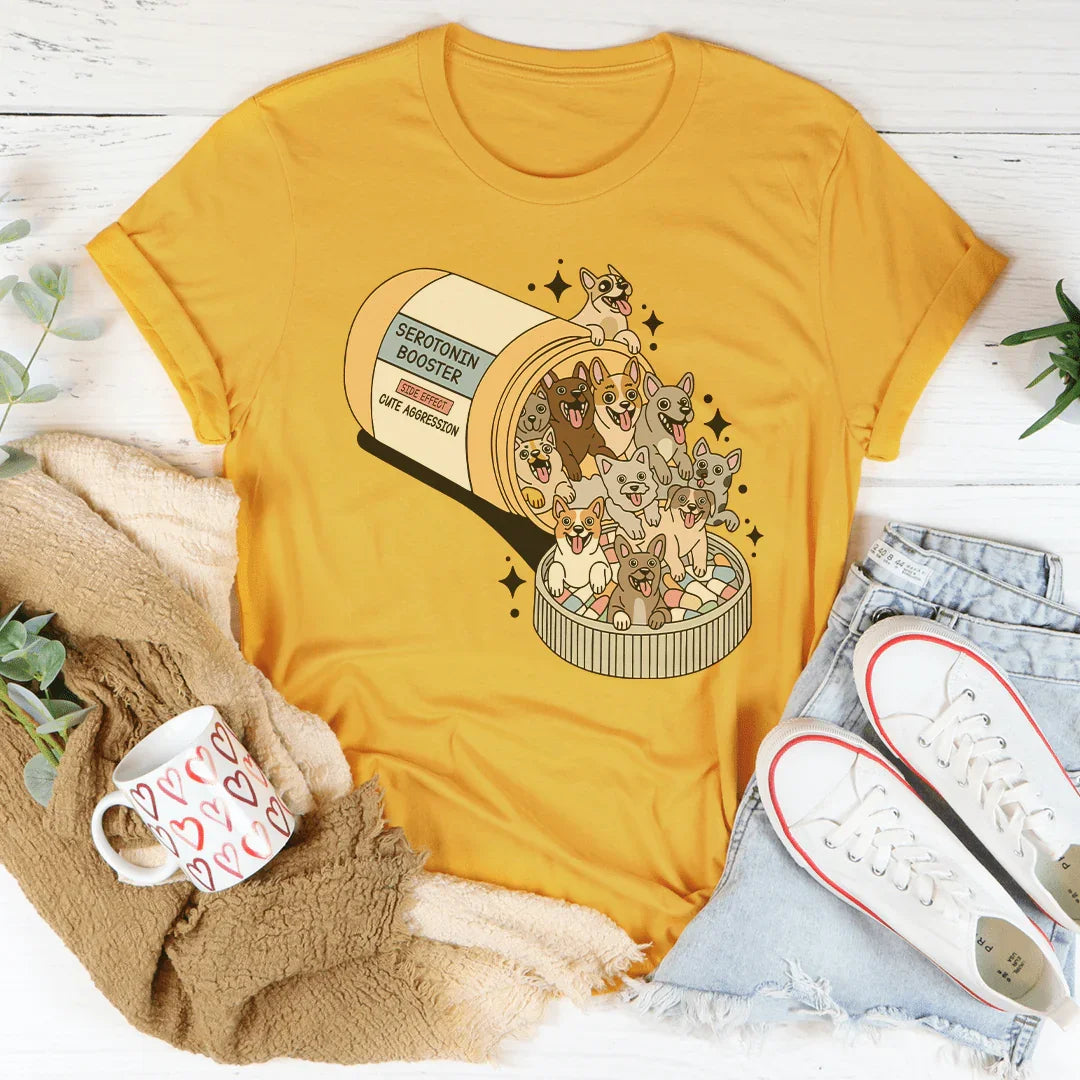 Dogs Happy Pills Tee - WonderingCloth