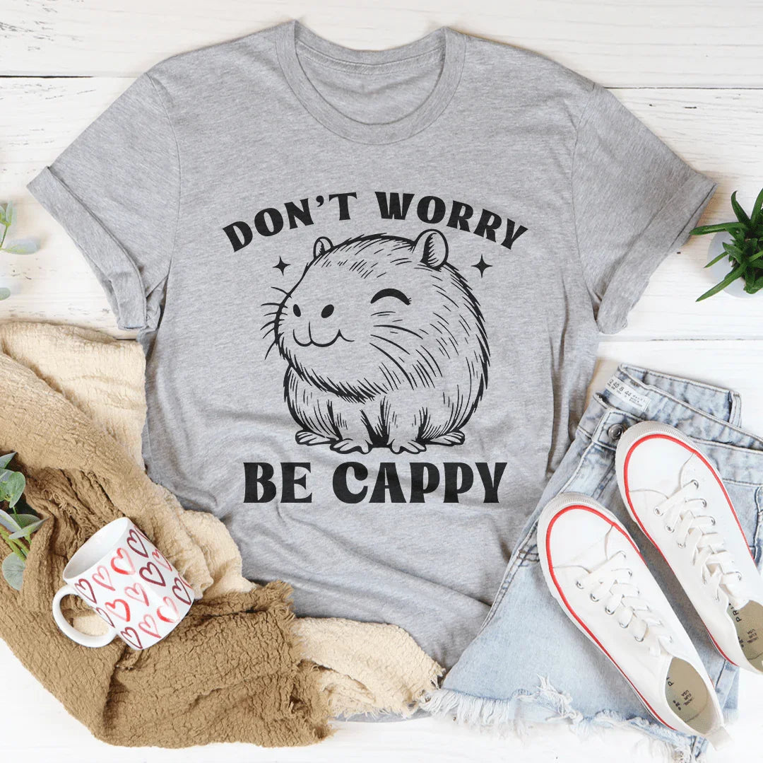 Don't Worry Be Cappy Tee - WonderingCloth