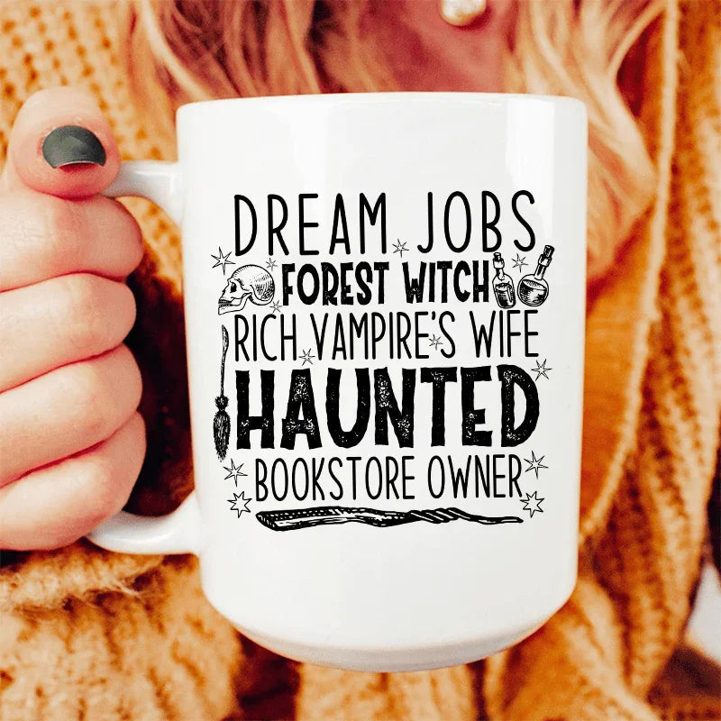 Dream Jobs Halloween Ceramic Mug 15 oz - WonderingCloth