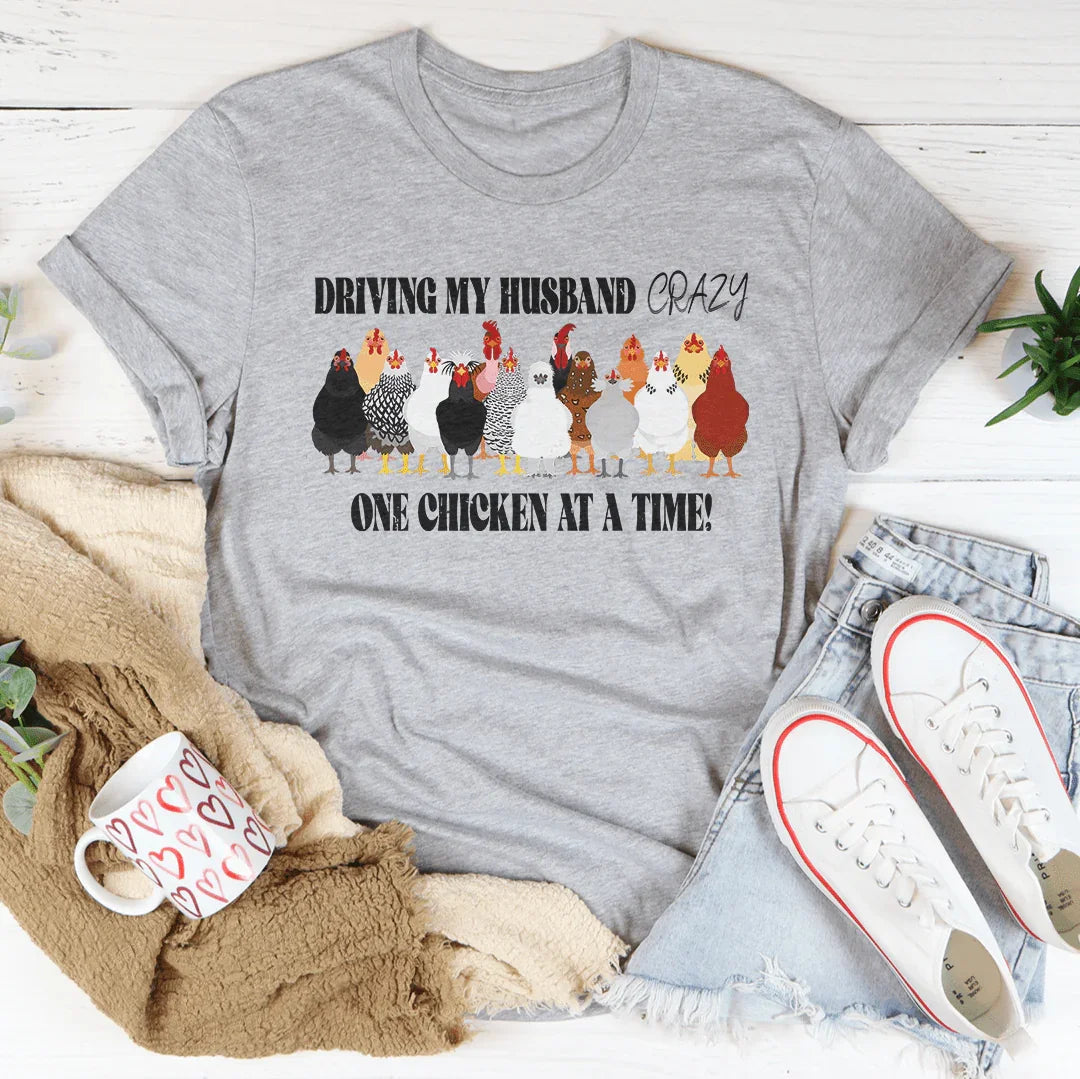 Driving My Husband Crazy Tee - WonderingCloth