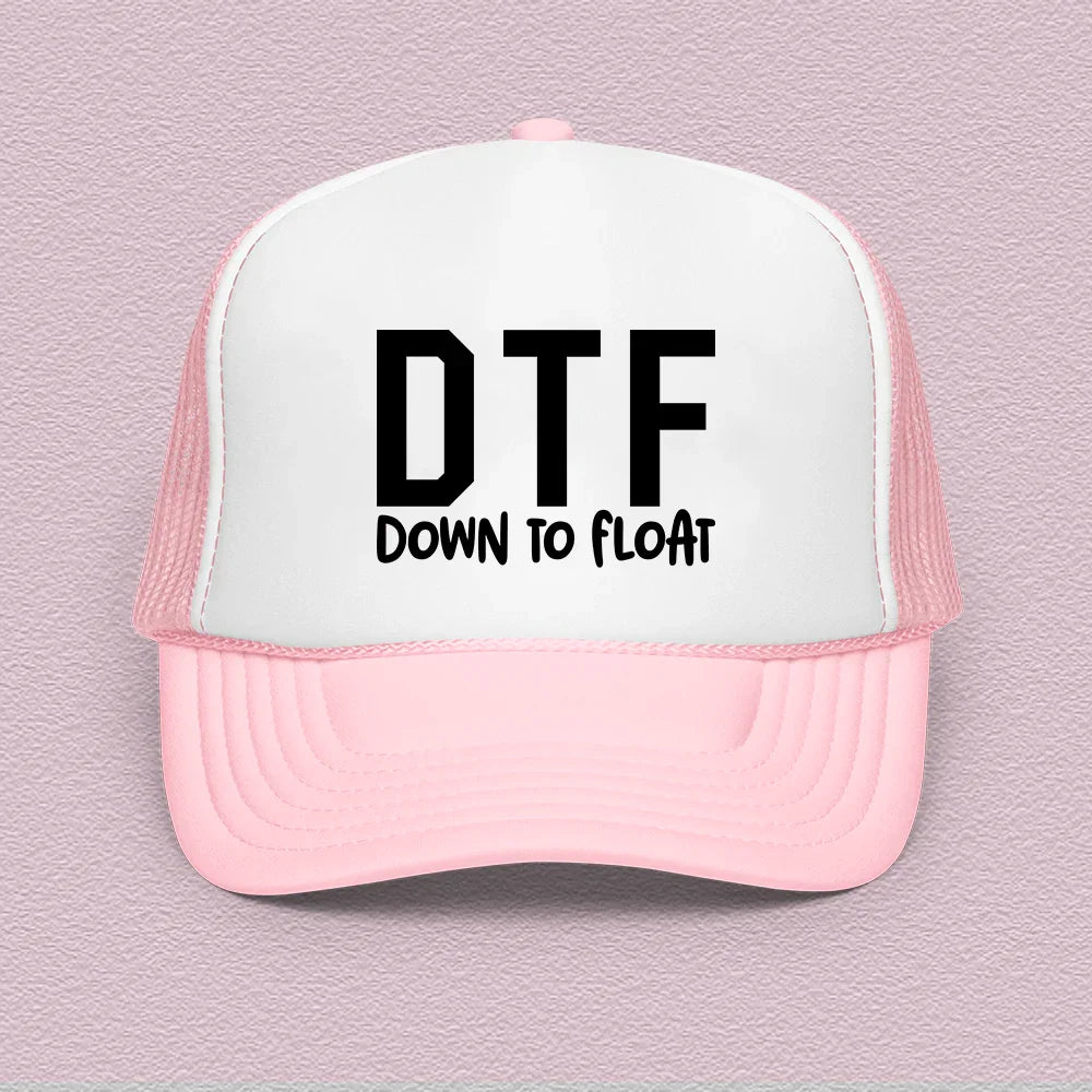 DTF Down To Float Trucker Hat - WonderingCloth