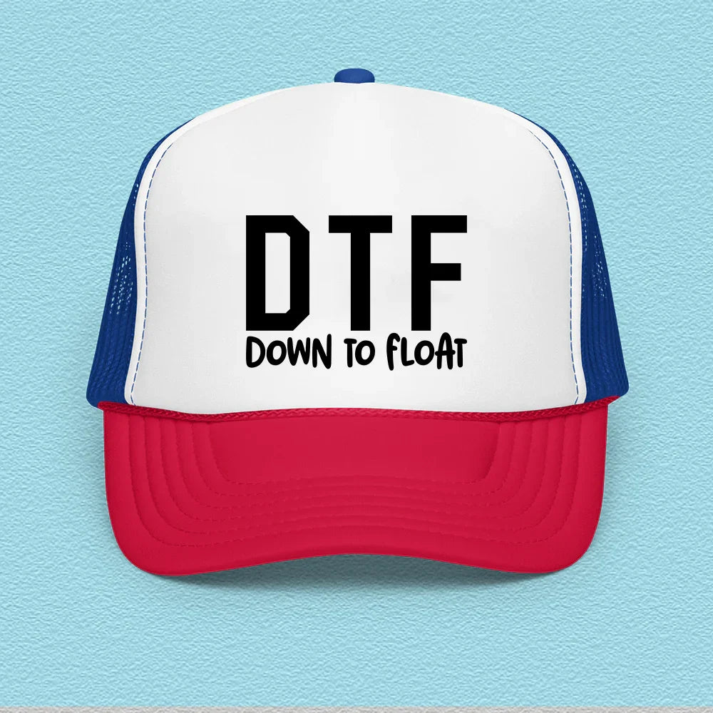 DTF Down To Float Trucker Hat - WonderingCloth