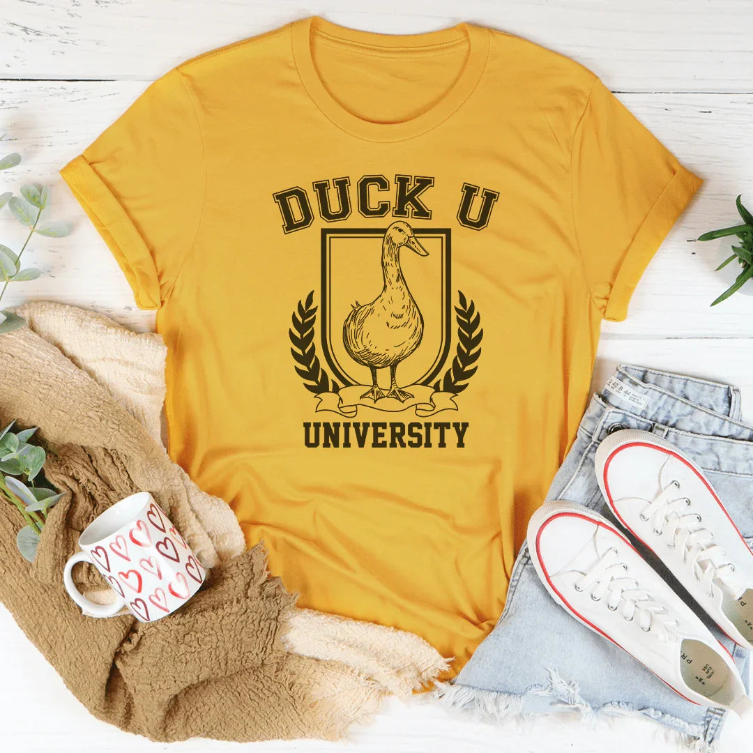 Duck U University Tee - WonderingCloth