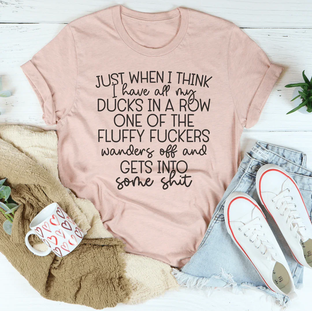 Ducks In A Row Tee - WonderingCloth