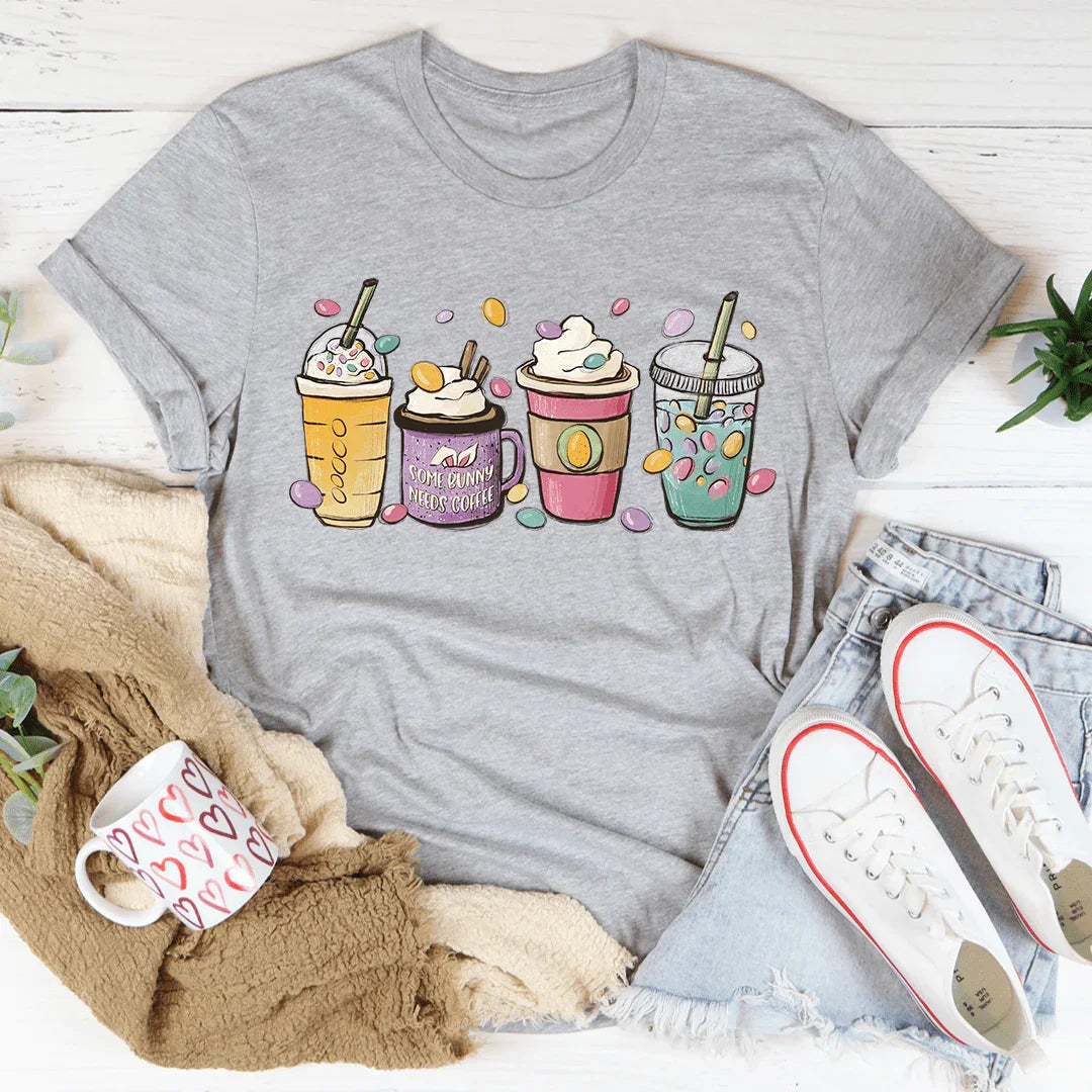 Easter Bunny Coffee Tee - WonderingCloth