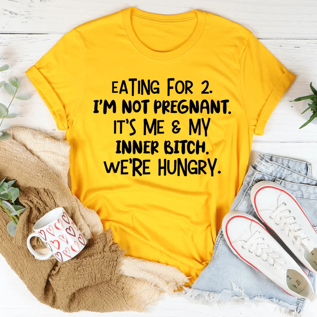 Eating For Two Tee - WonderingCloth