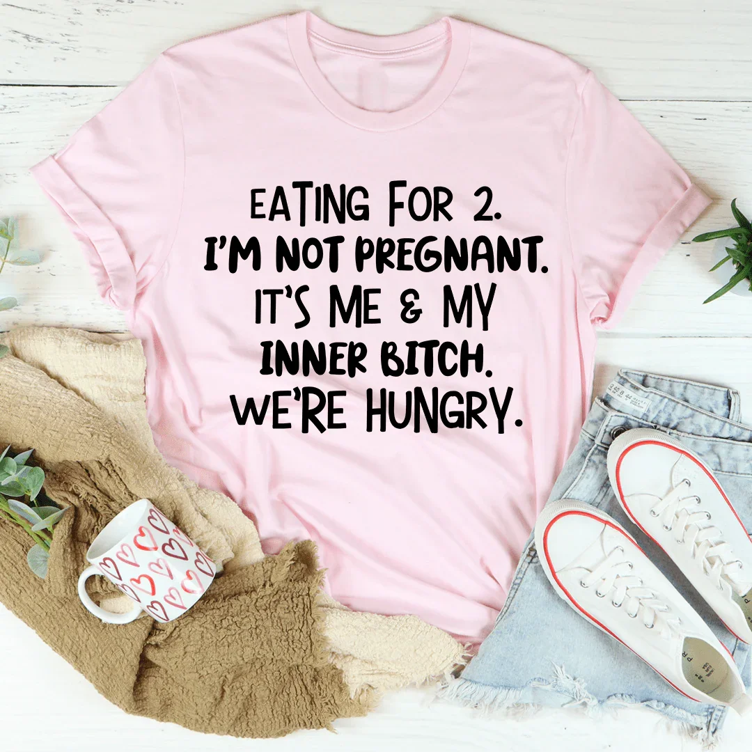 Eating For Two Tee - WonderingCloth