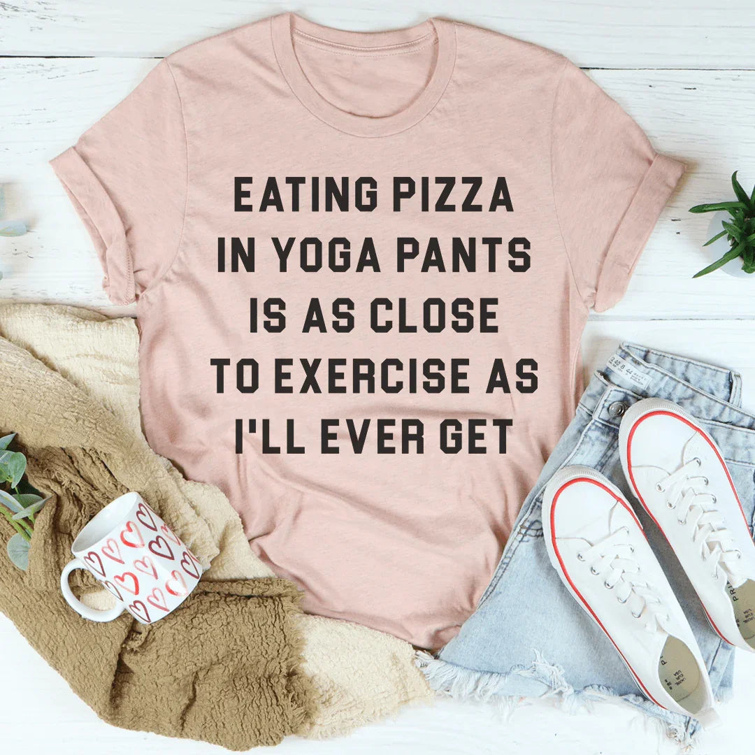 Eating Pizza Tee - WonderingCloth