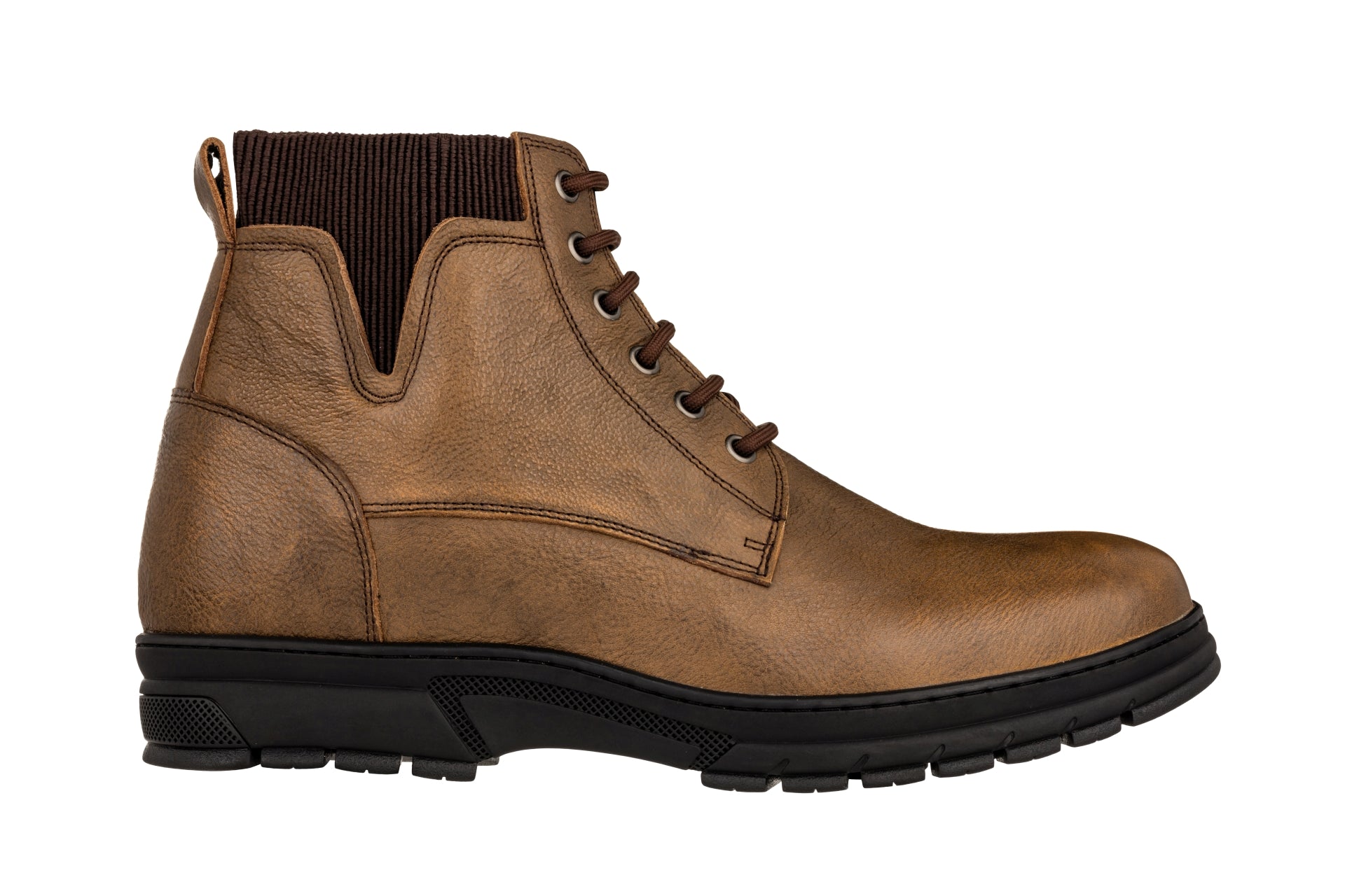TOTO - K84017 - 2.8 Inches Taller (Khaki) - High Top Work Boots - WonderingCloth