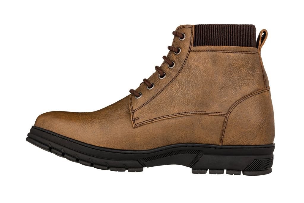 TOTO - K84017 - 2.8 Inches Taller (Khaki) - High Top Work Boots - WonderingCloth