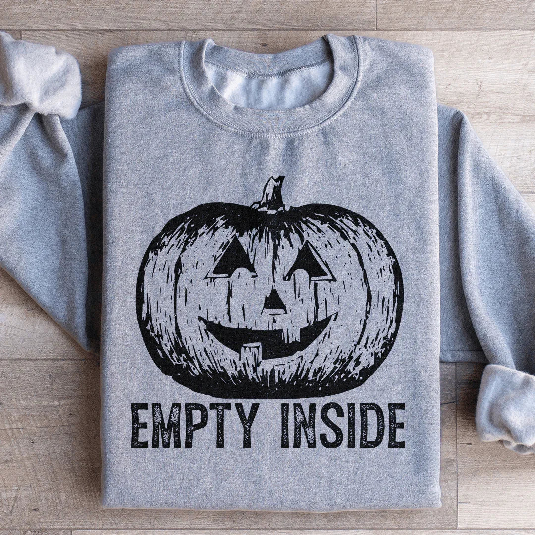 Empty Inside Pumpkin Sweatshirt - WonderingCloth