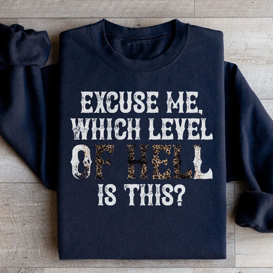 Excuse Me Which Level Of Hell Is This Sweatshirt - WonderingCloth
