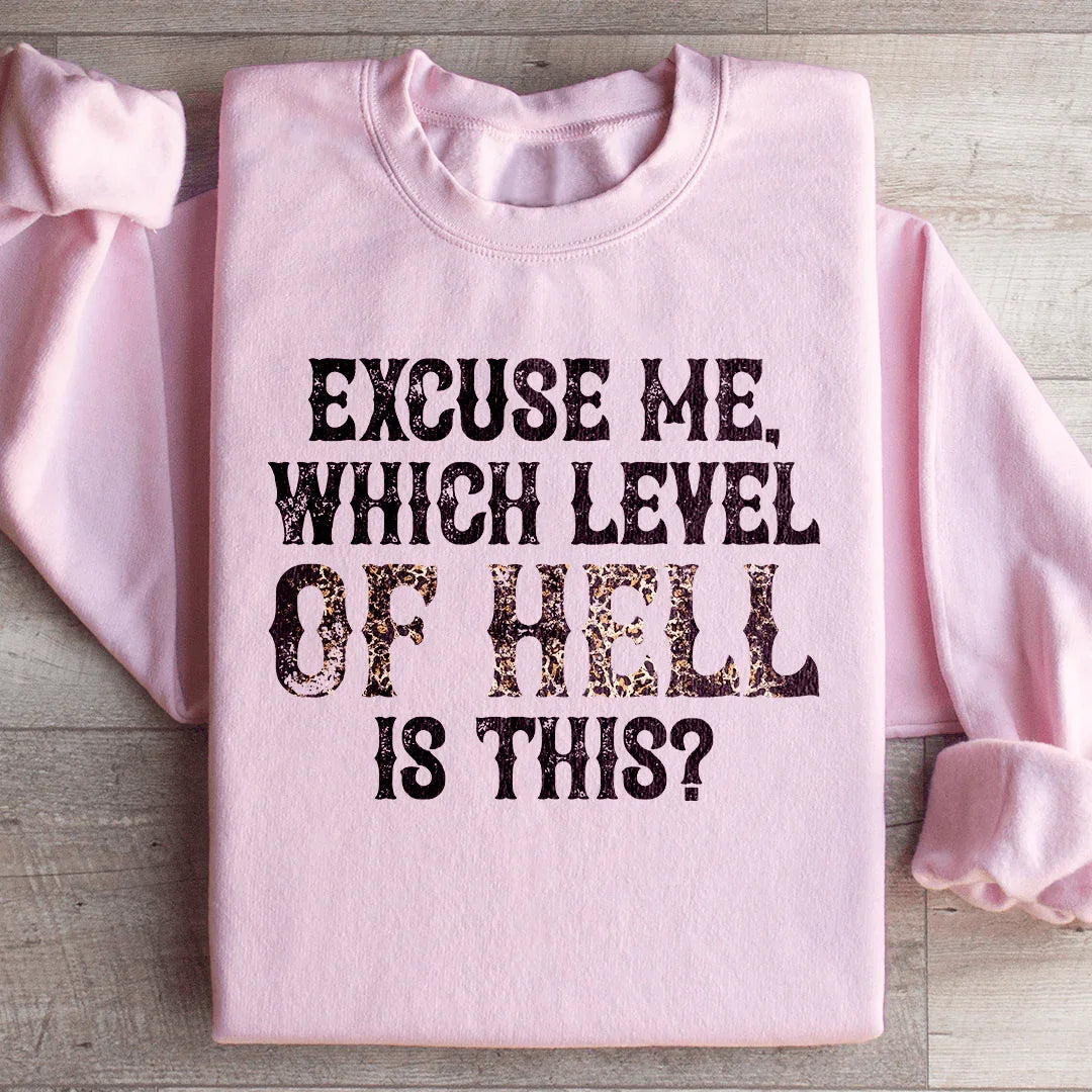 Excuse Me Which Level Of Hell Is This Sweatshirt - WonderingCloth