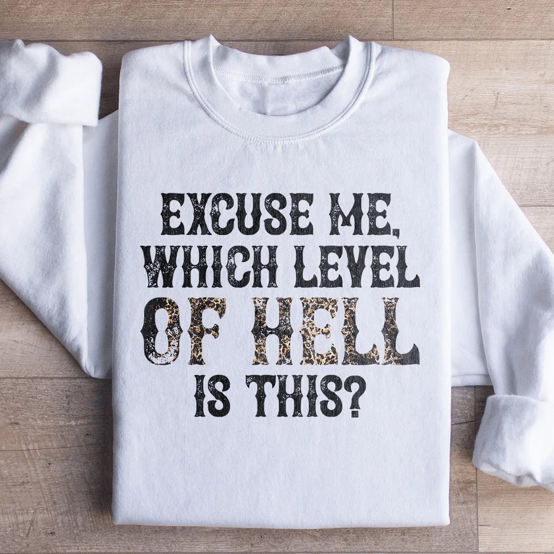 Excuse Me Which Level Of Hell Is This Sweatshirt - WonderingCloth