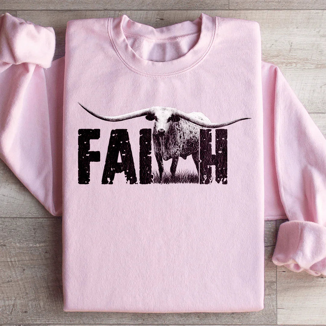 Faith Western Sweatshirt - WonderingCloth