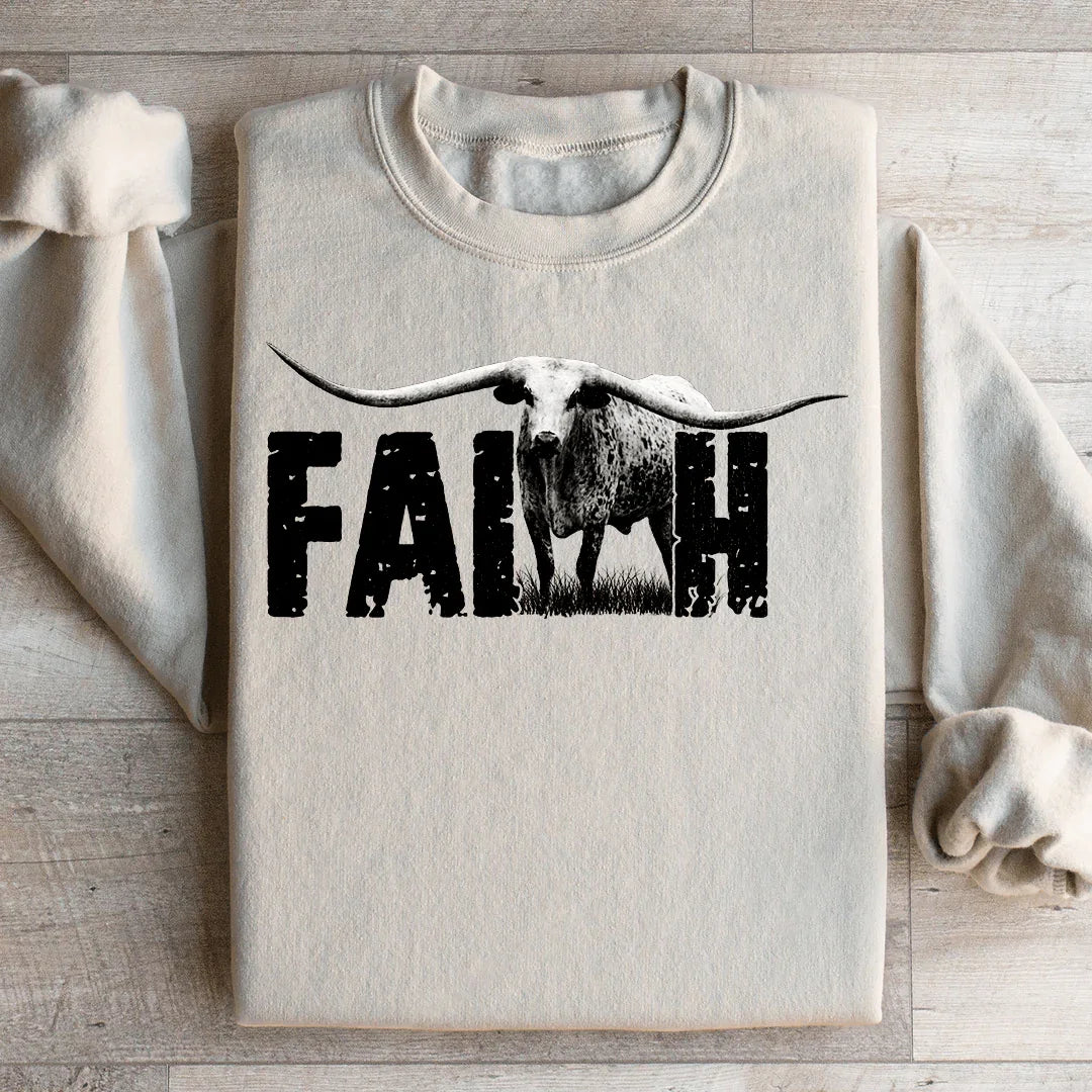 Faith Western Sweatshirt - WonderingCloth