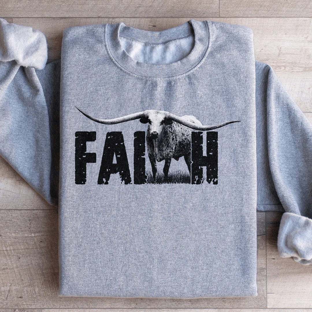 Faith Western Sweatshirt - WonderingCloth