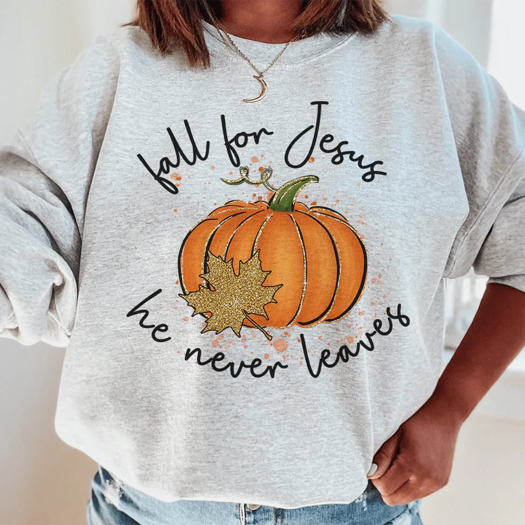 Fall for Jesus Sweatshirt - WonderingCloth