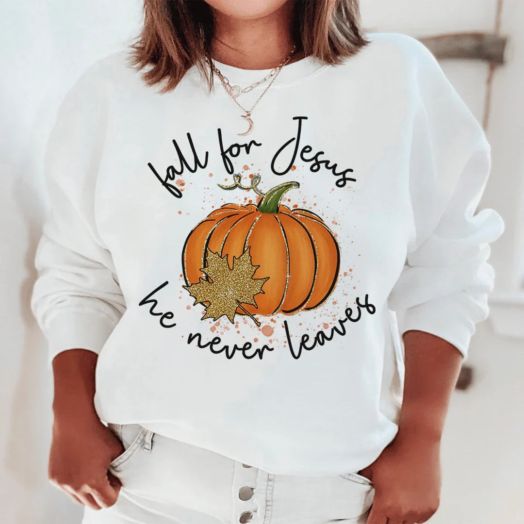 Fall for Jesus Sweatshirt - WonderingCloth