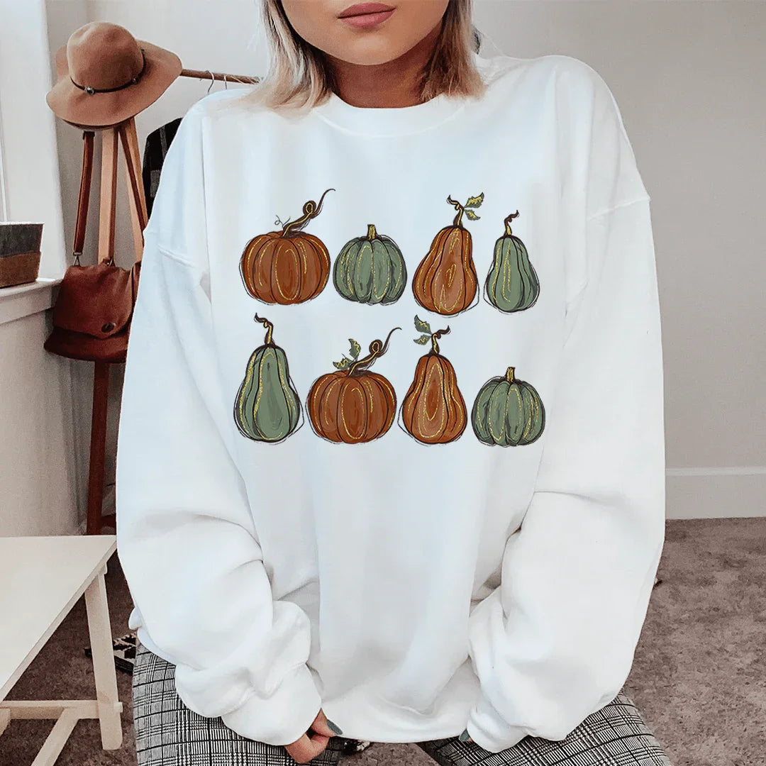 Fall Pumpkins Sweatshirt - WonderingCloth