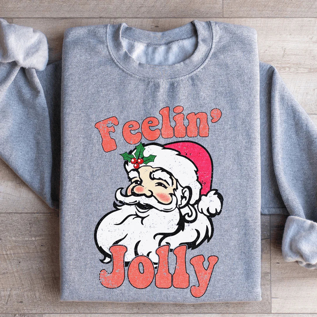 Feelin Jolly Sweatshirt - WonderingCloth