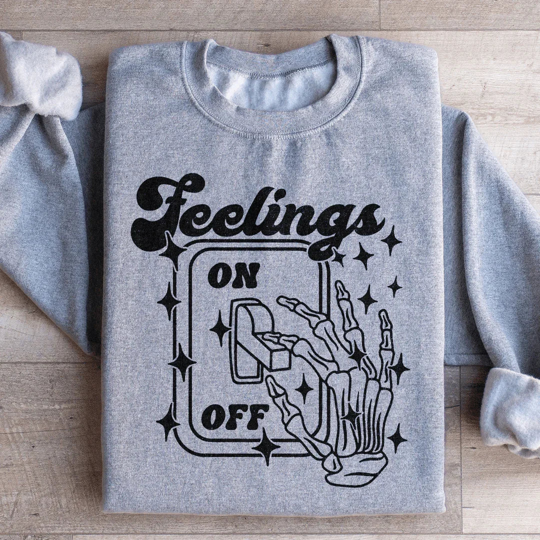 Feeling On And Off Sweatshirt - WonderingCloth