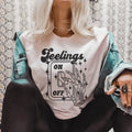 Feeling On And Off Tee - WonderingCloth