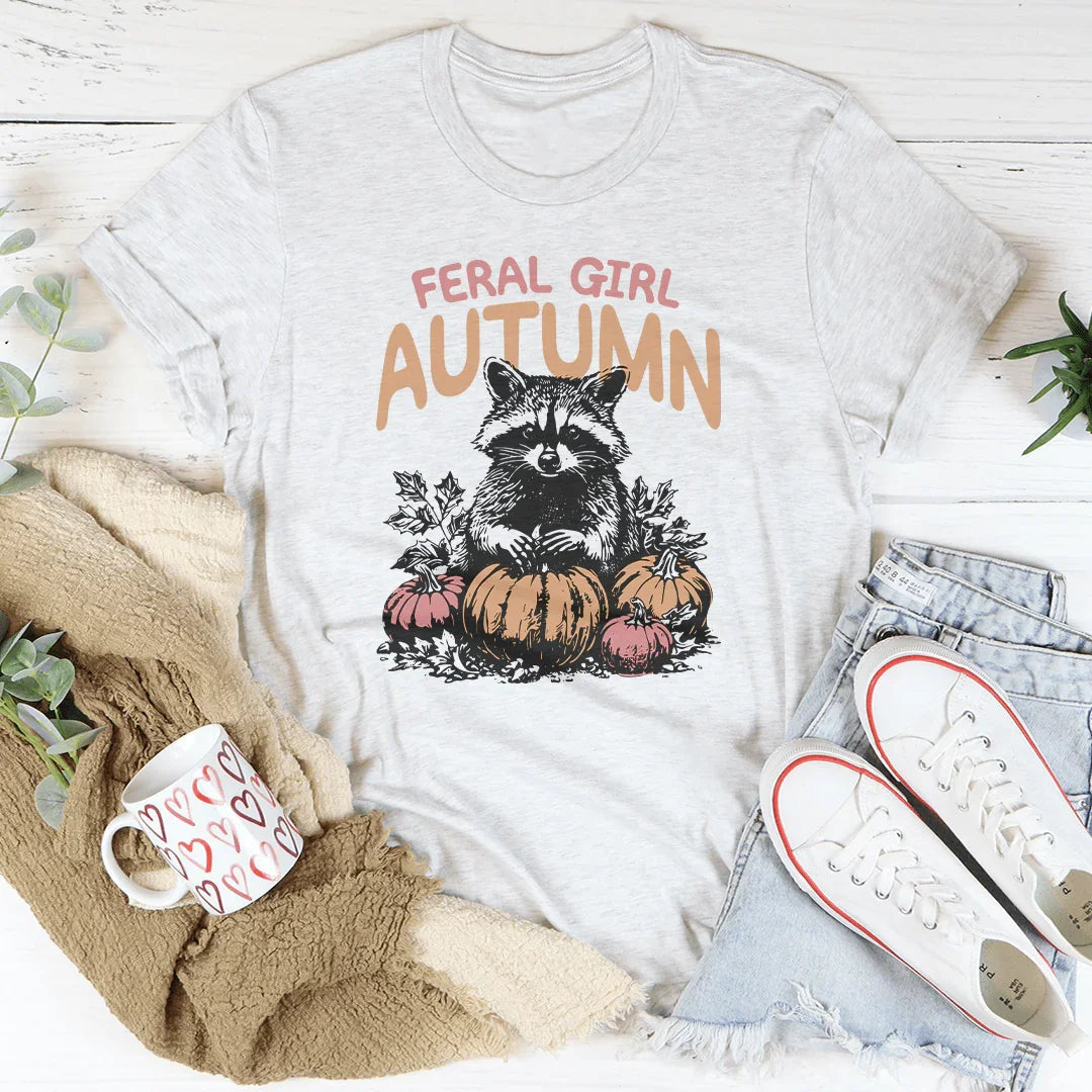 Feral Girl Autumn Tee - WonderingCloth