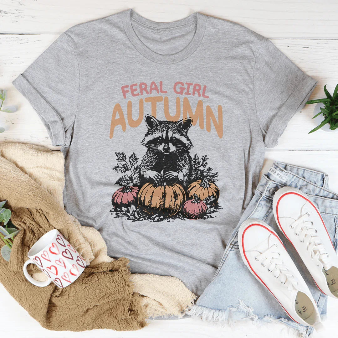 Feral Girl Autumn Tee - WonderingCloth