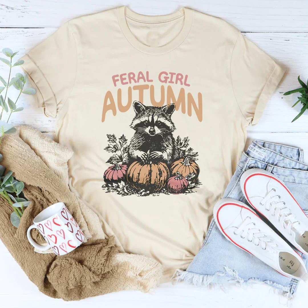 Feral Girl Autumn Tee - WonderingCloth