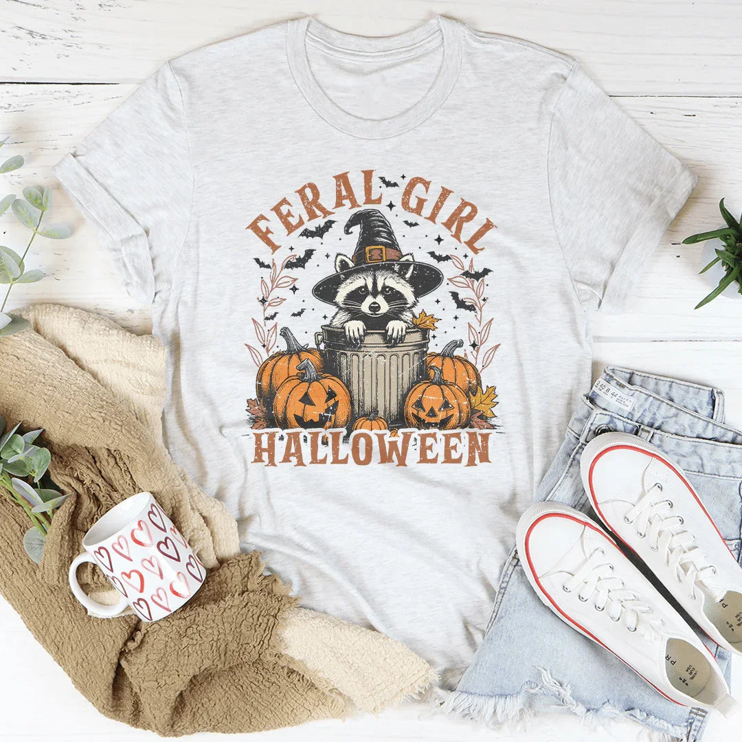 Feral Girl Halloween Tee - WonderingCloth