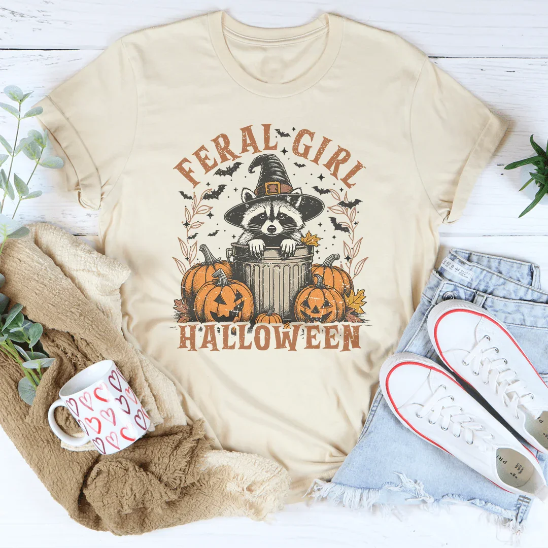 Feral Girl Halloween Tee - WonderingCloth
