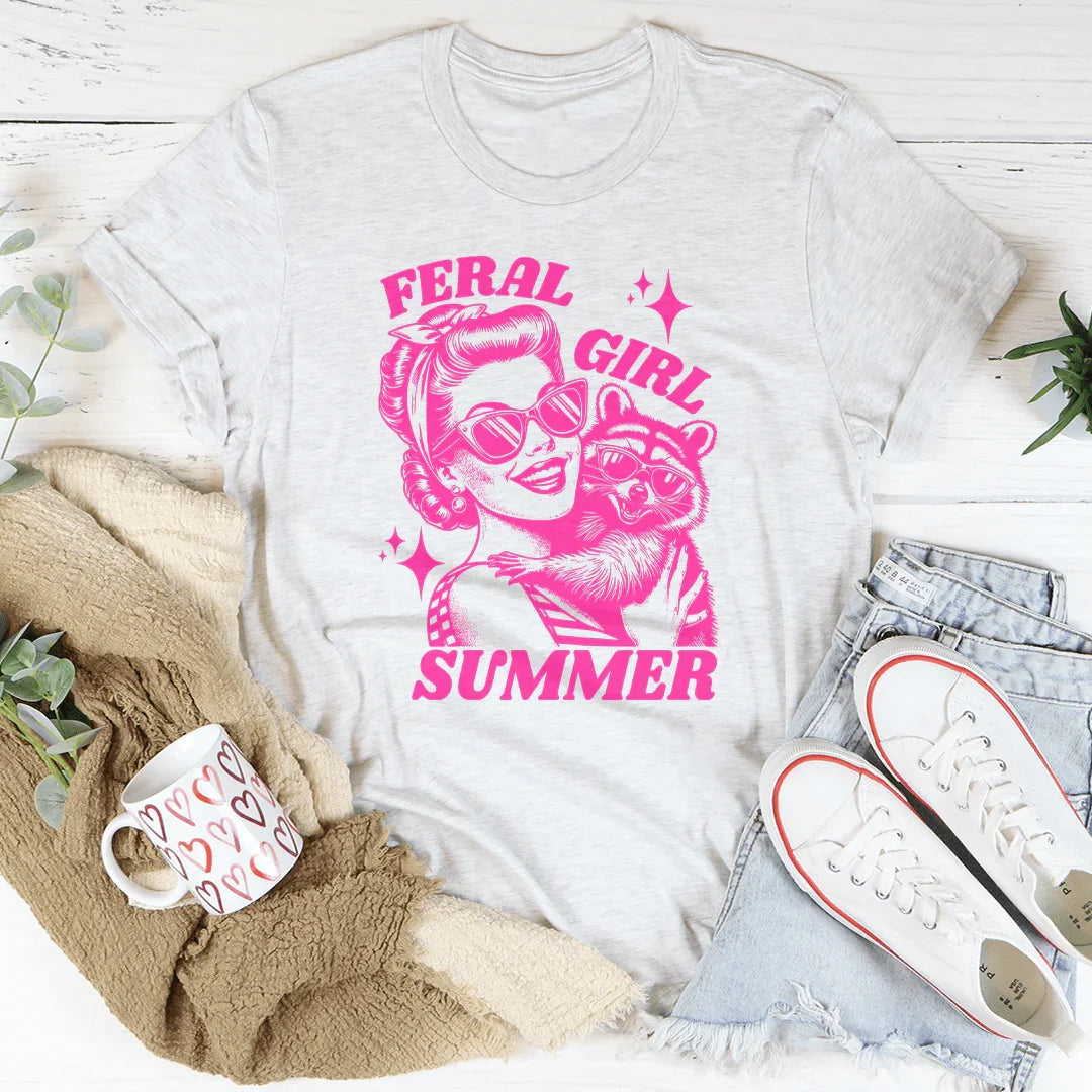 Feral Girl Summer Tee - WonderingCloth